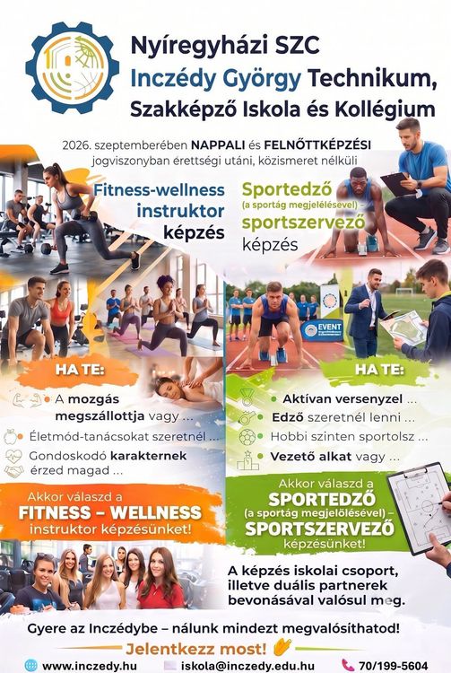 Inczédy felnőttoktatás sport ágazat
