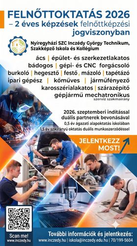 Inczédy felnőttoktatás 2026.